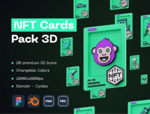 NFT Cards Pack 3D