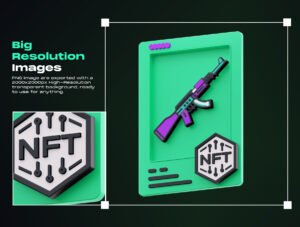 NFT Cards Pack 3D