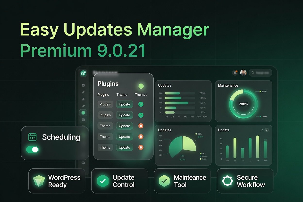 NGtJr Easy Updates Manager Premium 9.0.21 – WordPress Update Management & Maintenance Plugin
