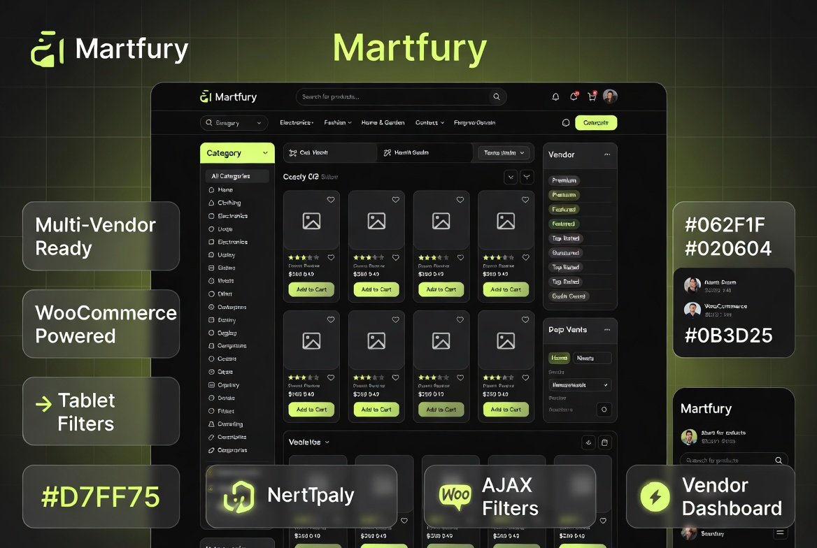 Martfury WooCommerce Marketplace WordPress Theme 3.4.2 – Amazon Style Multi Vendor Store Builder