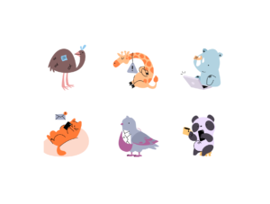Network and Communication Animations & illustrations