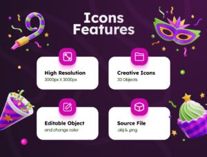 New Year 3D Illustrations