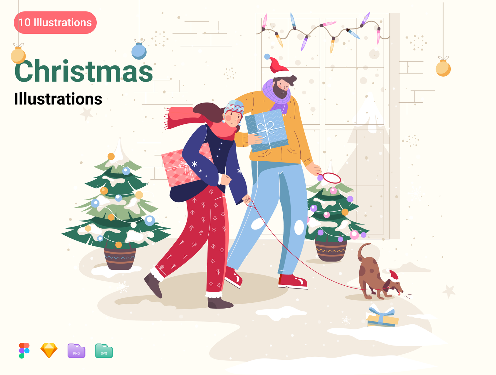 Neww Year Illustrations Theme New Year Illustrations Theme