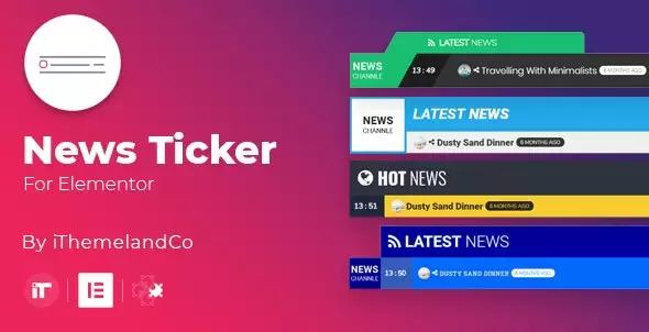 News Ticker for Elementor Plugin – Scrolling Headlines & Breaking News Widget