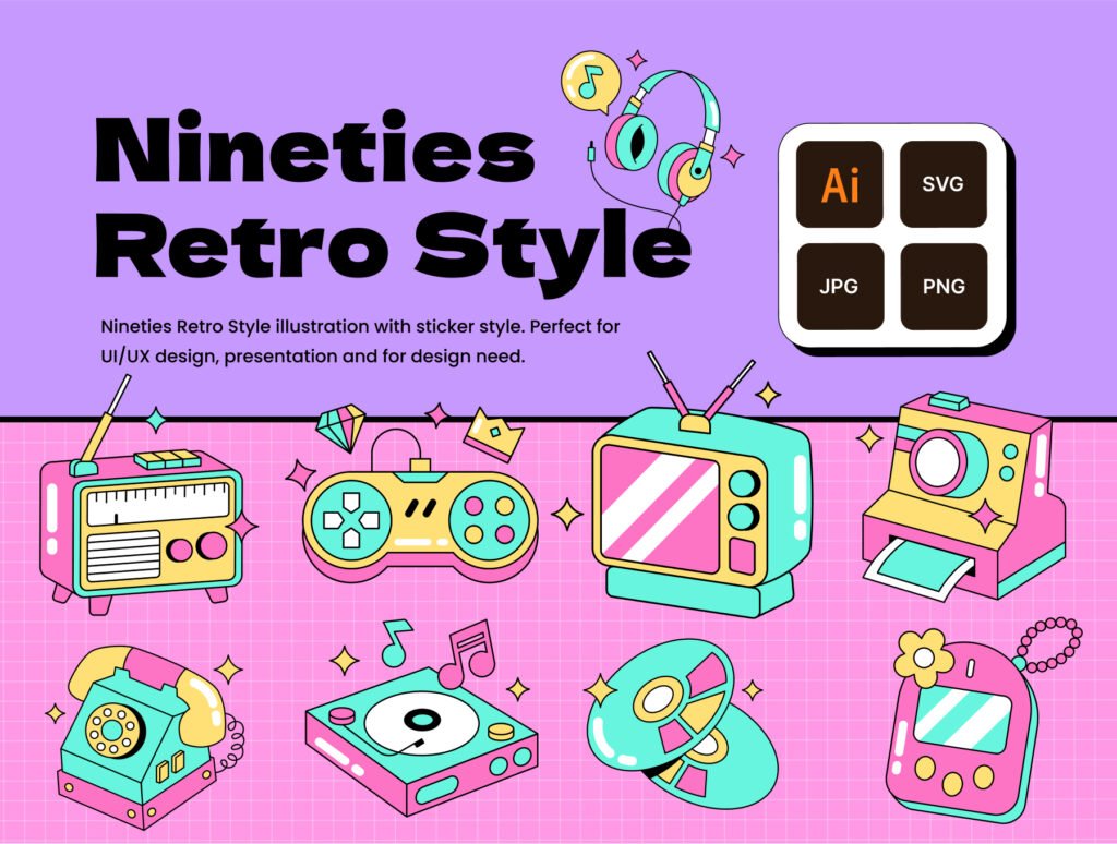 Ninties Icon Retro Style