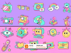 Ninties Icon Retro Style