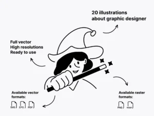 Notion Illustrations - Graphic Designer