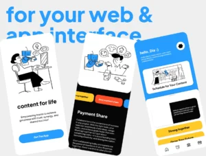 Notion Style Human & AI Illustrations