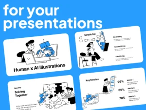 Notion Style Human & AI Illustrations