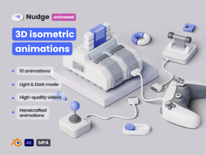 Nudge 3D animated
