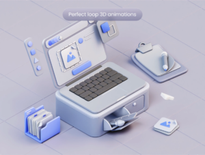 Nudge 3D animated