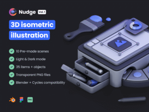 Nudge Vol.1 - Isometric Illustration