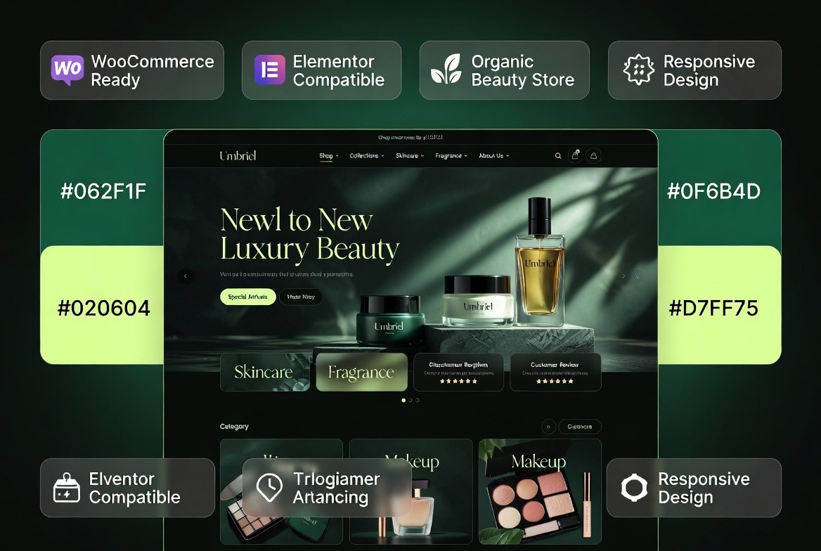 OPd2j Umbriel Organic Cosmetics & Perfume WooCommerce WordPress Theme 1.3.1