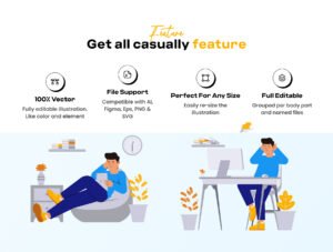Office Activity 2D Illustration Pack