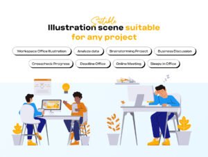 Office Activity 2D Illustration Pack