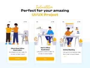 Office Activity 2D Illustration Pack