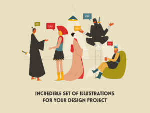Office Work - Heritage Illustration