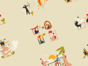 Office Work - Heritage Illustration