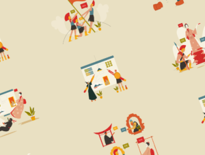 Office Work - Heritage Illustration