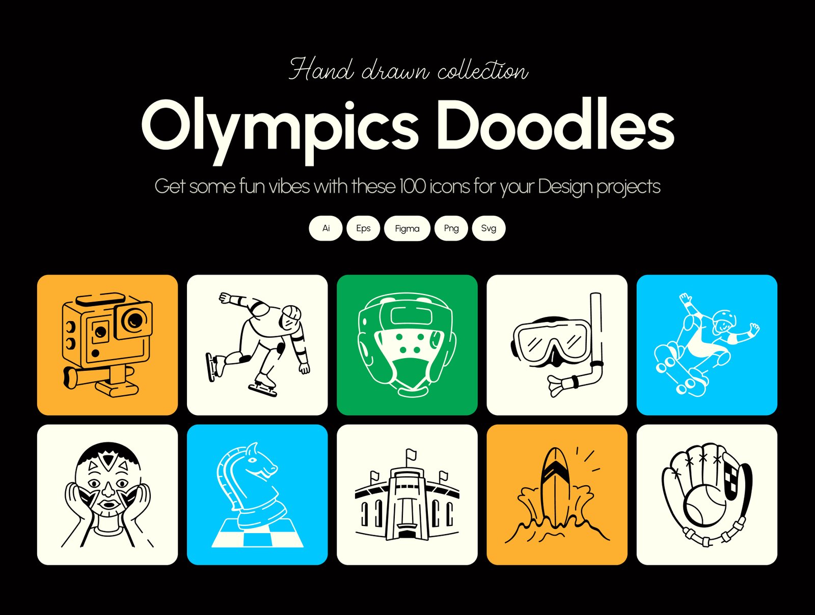 Olympics Doodles Art Set