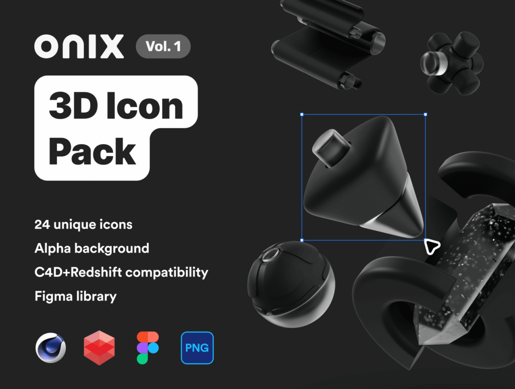 Onix vol. 1 – 3D Icon Pack