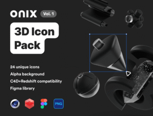 Onix vol. 1 – 3D Icon Pack