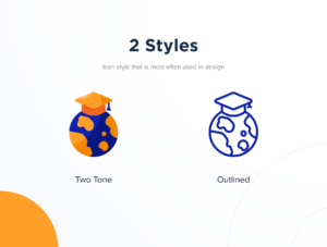 Online Learning Icon Illustrations