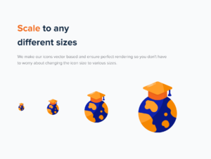 Online Learning Icon Illustrations