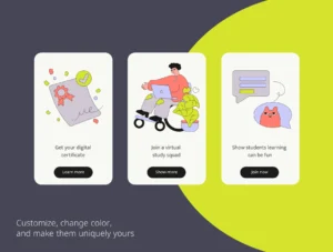 Online Learning/Work illustrations