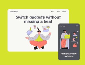 Online Learning/Work illustrations