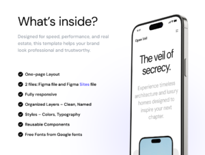 Open Veil - Real Estate Landing Page Template Bundle