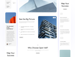 Open Veil - Real Estate Landing Page Template Bundle