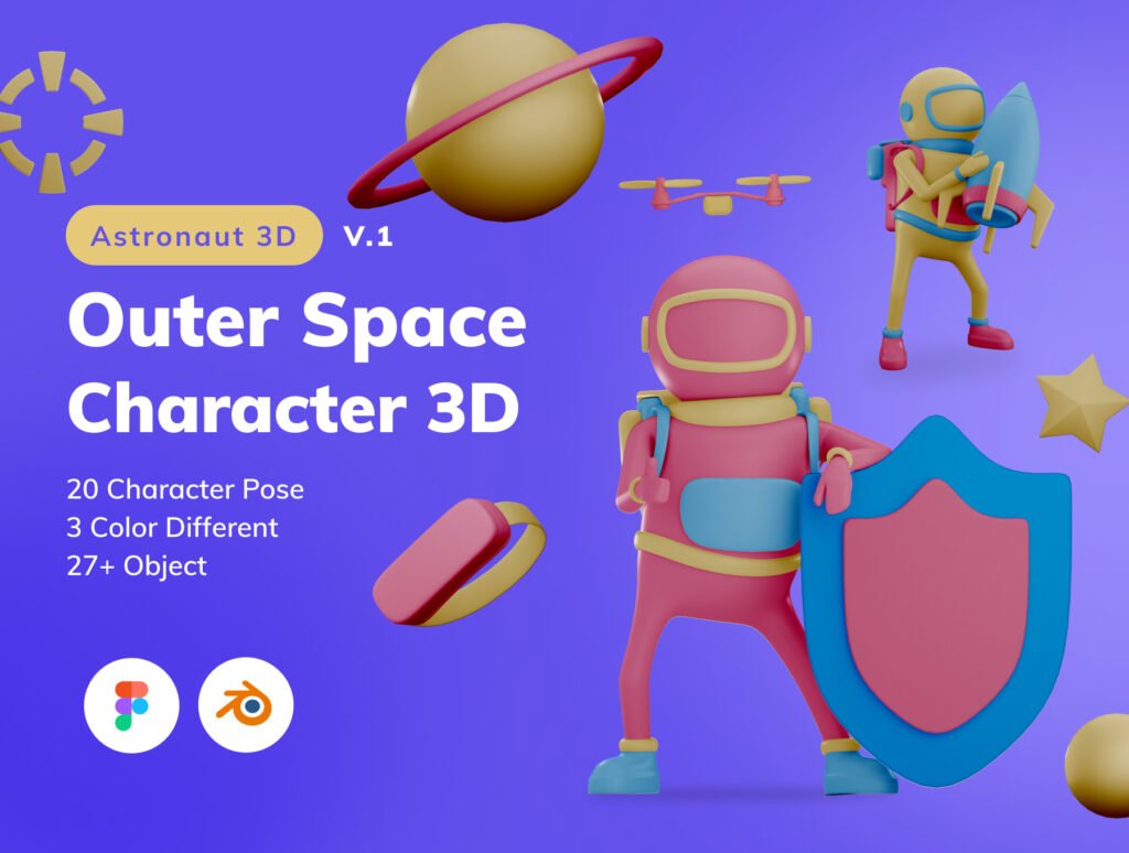 Outer Space Character 3D
