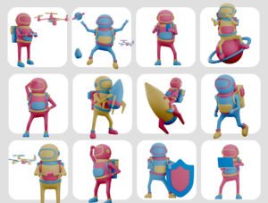 Outer Space Character 3D
