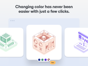 Outline Isometric Illustration Set for Figma