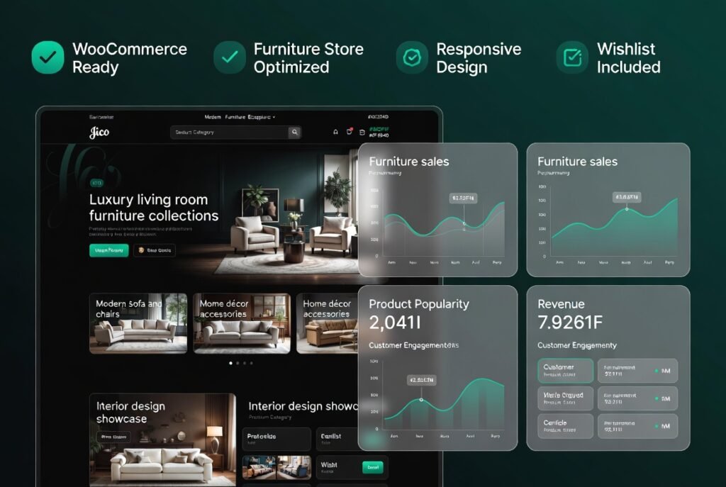 Jico Furniture & Home Decor WooCommerce WordPress Theme 1.1.0 – Furniture Store & Interior Design Website Builder
