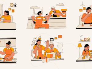 Parenty - Family Activity Illustration Set