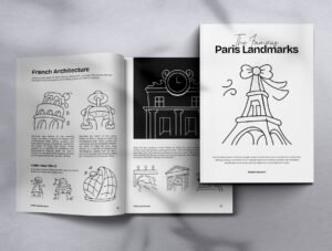 Paris Landmark Icon Set