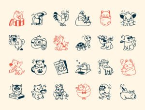 Pet Doodle Icons