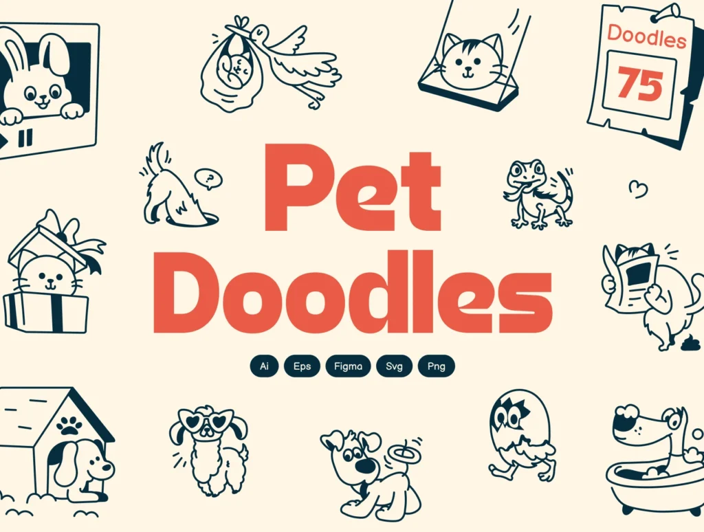 Pet Doodle Icons