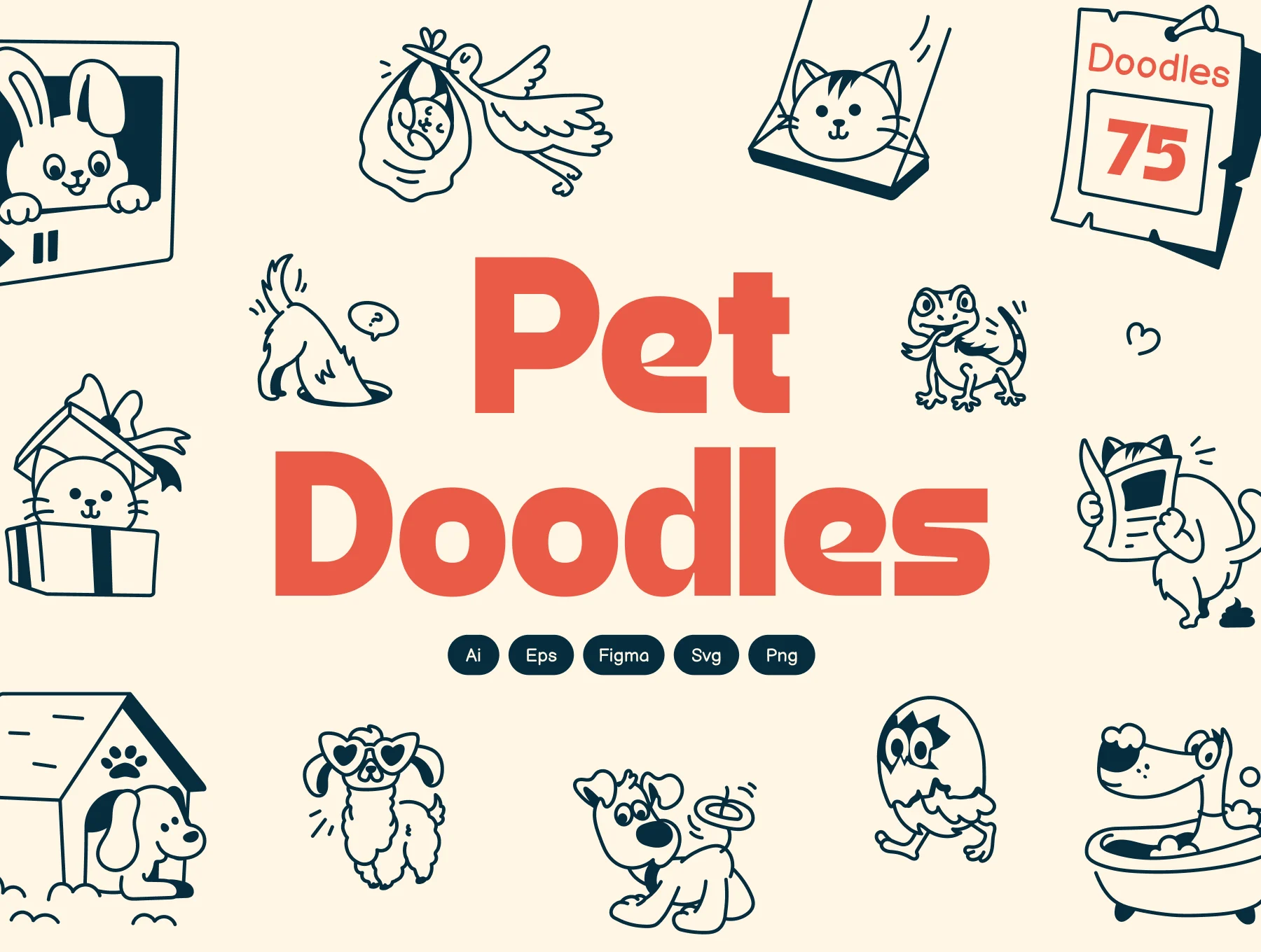Pet Doodle Icons