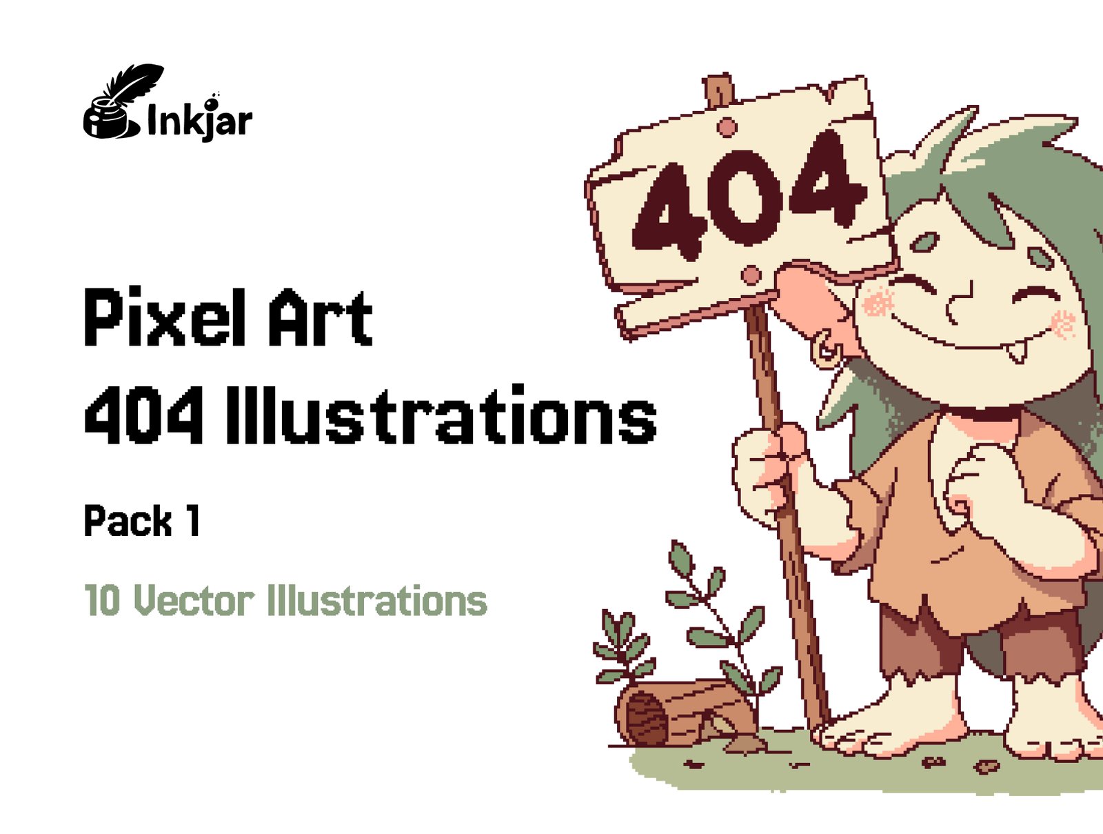 Pixel Art 404 Illustrations - Pack 1