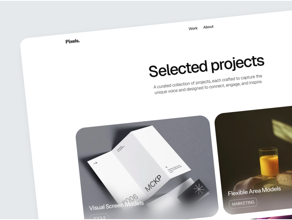 Pixels - Portfolio Template