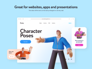 Ponty Student 3D Character Set