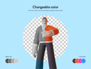 Ponty Student 3D Character Set