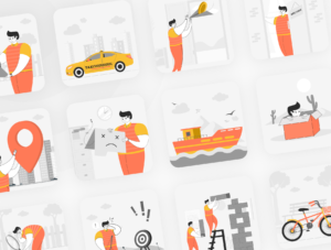 Premium UI Illustration Pack - Darno Guy