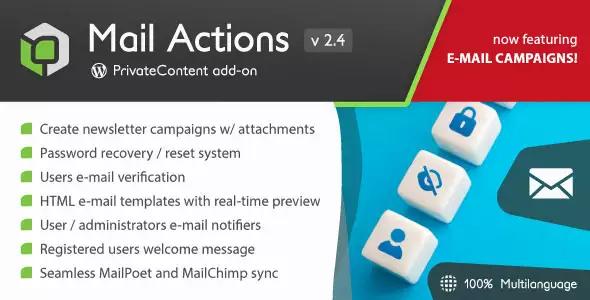 Private Content Mail Actions Addon 2.4.7 – Membership Email Automation for WordPress