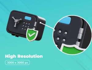 Protection & Security 3D Icon Set