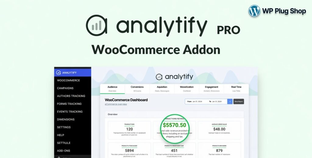 Analytify Pro WooCommerce Addon – GA4 Analytics & Conversion Tracking