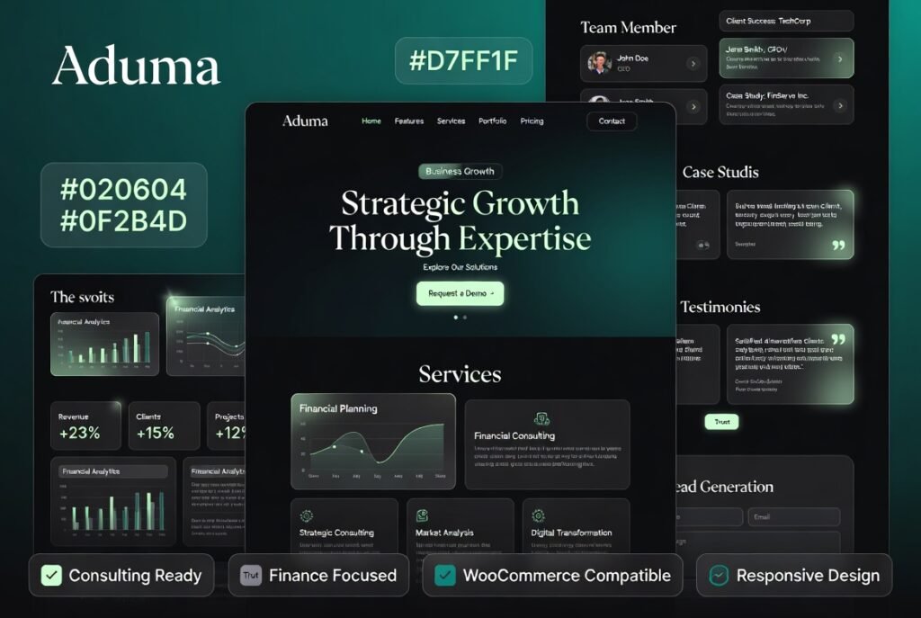 Aduma Consulting & Finance WordPress Theme 1.3.2 – Corporate Business Website Solution